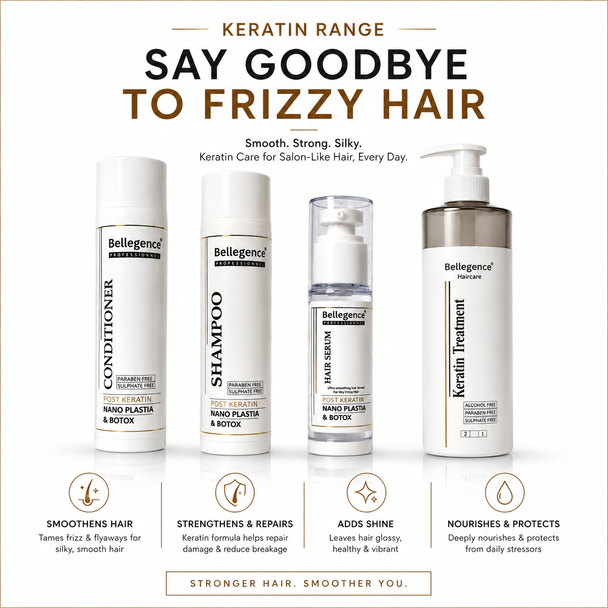 Keratin hair care range ￼