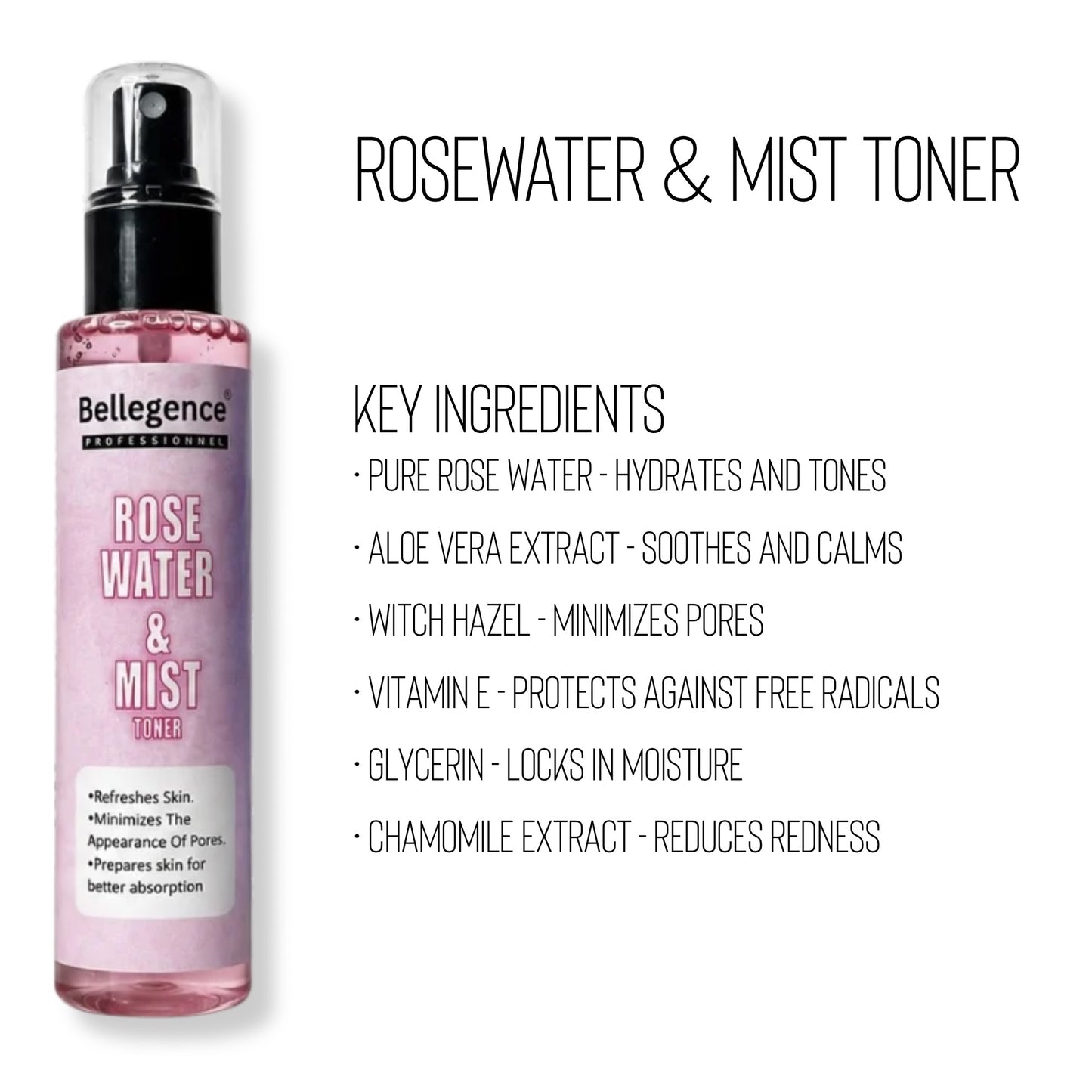 Rosewater and mist toner