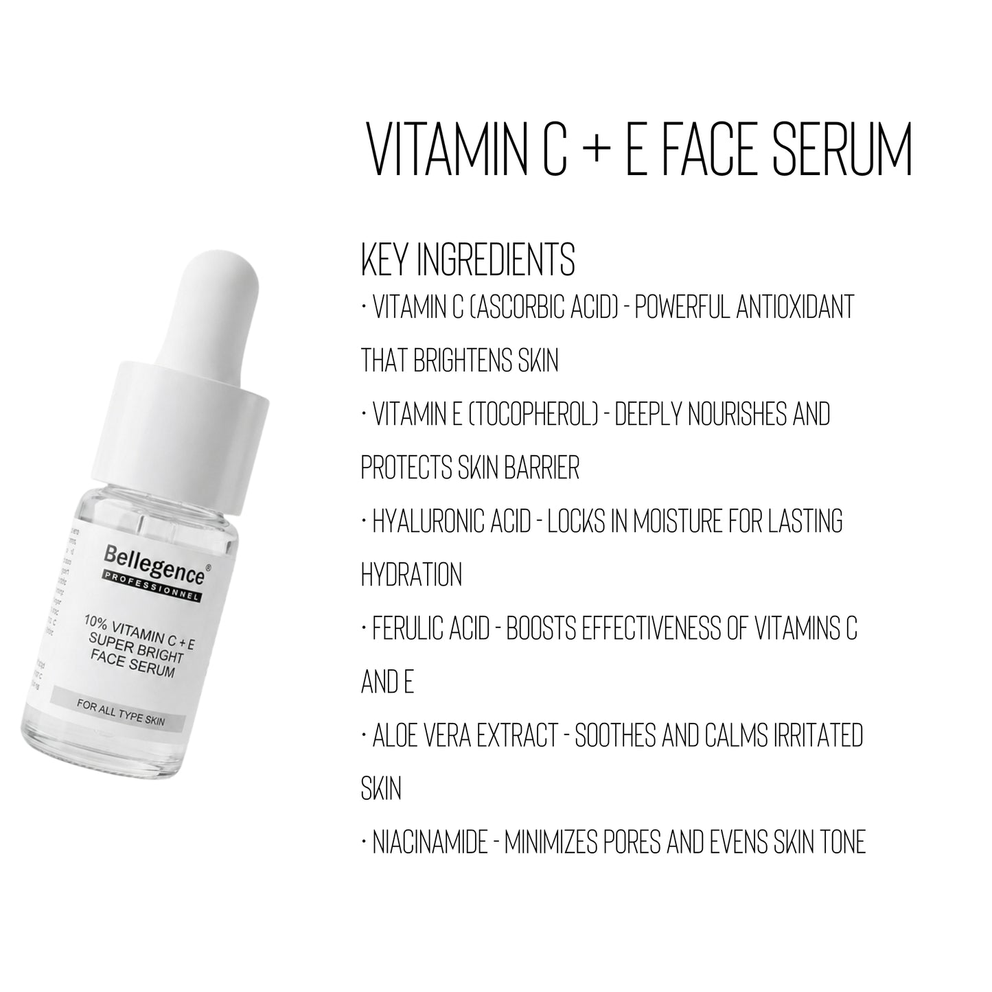 Vitamin C+E super bright face serum ￼