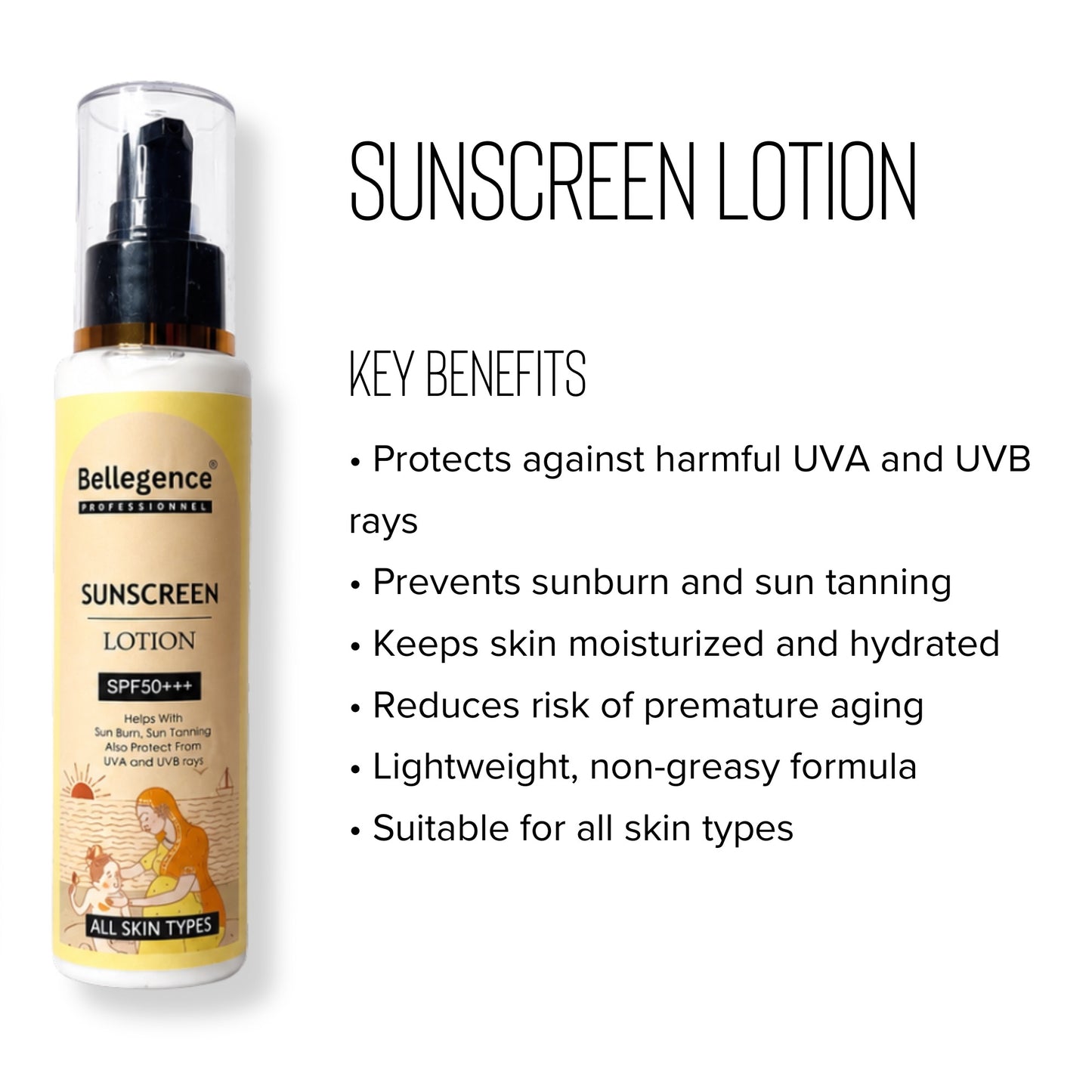 Sunscreen lotion SPF 50+++