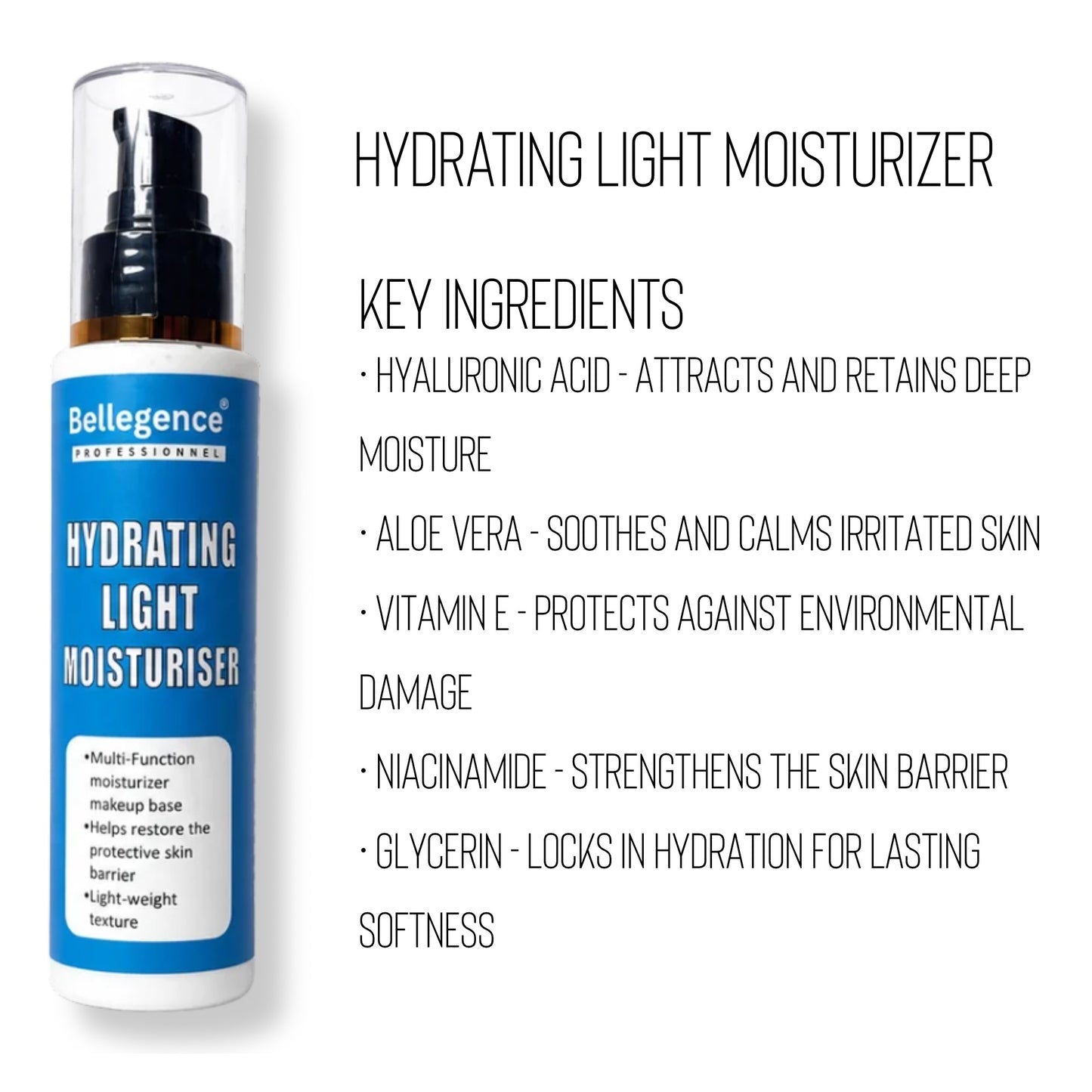 Hydrating light moisturiser ￼