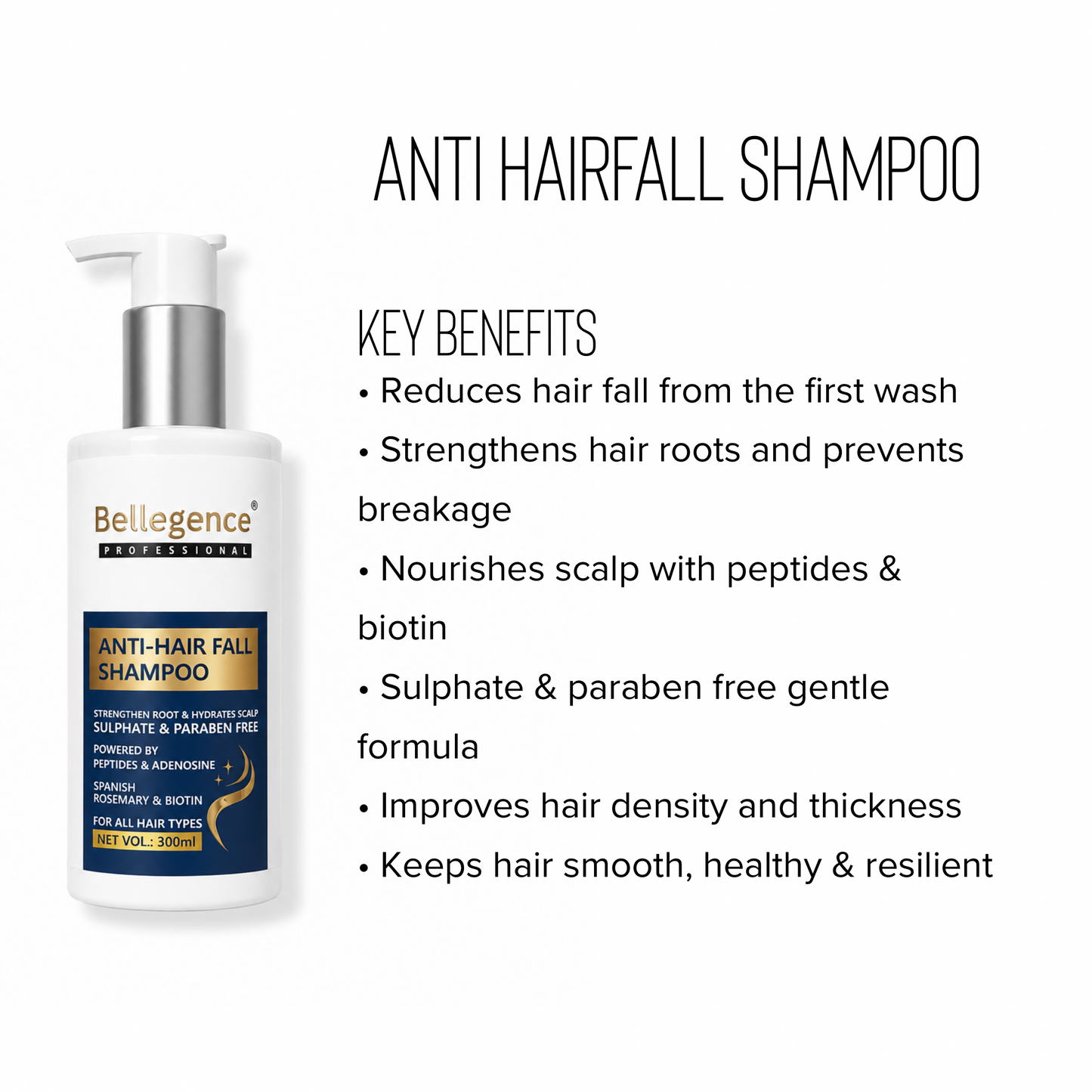 Bellegence Professional Anti Hair Fall Shampoo (300ml)