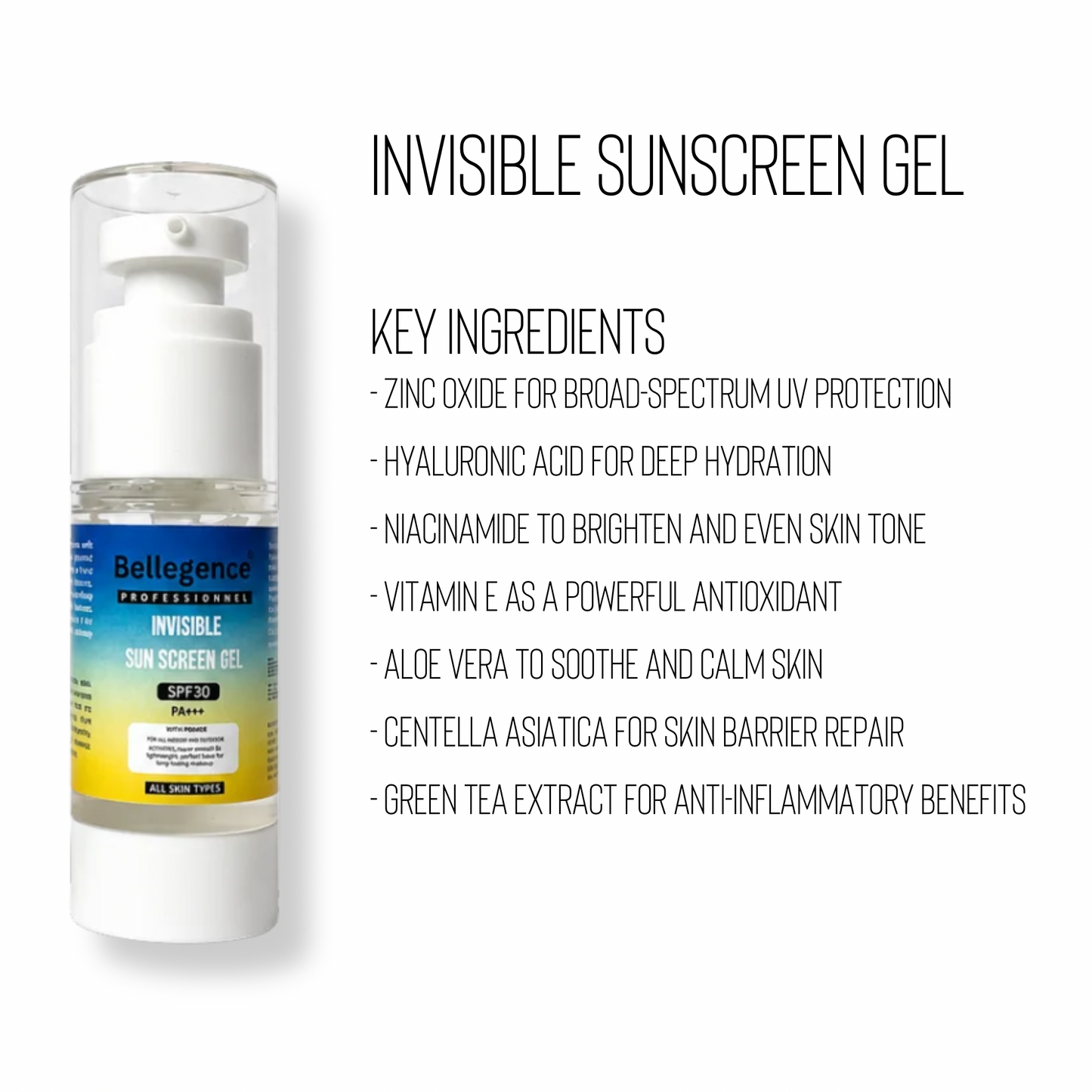 Invisible Sunscreen Gel SPF 30 PA+++
