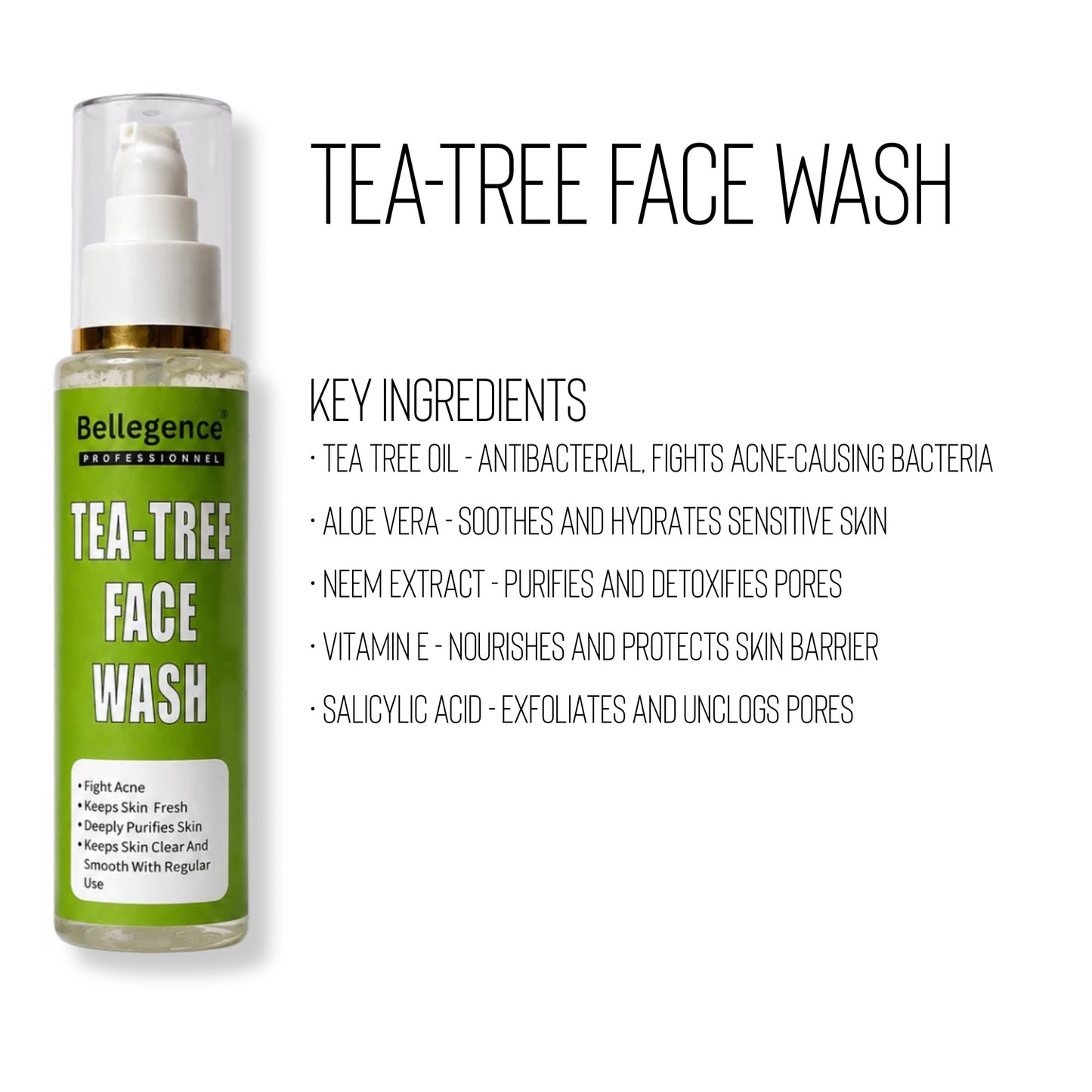 Tea tree face wash