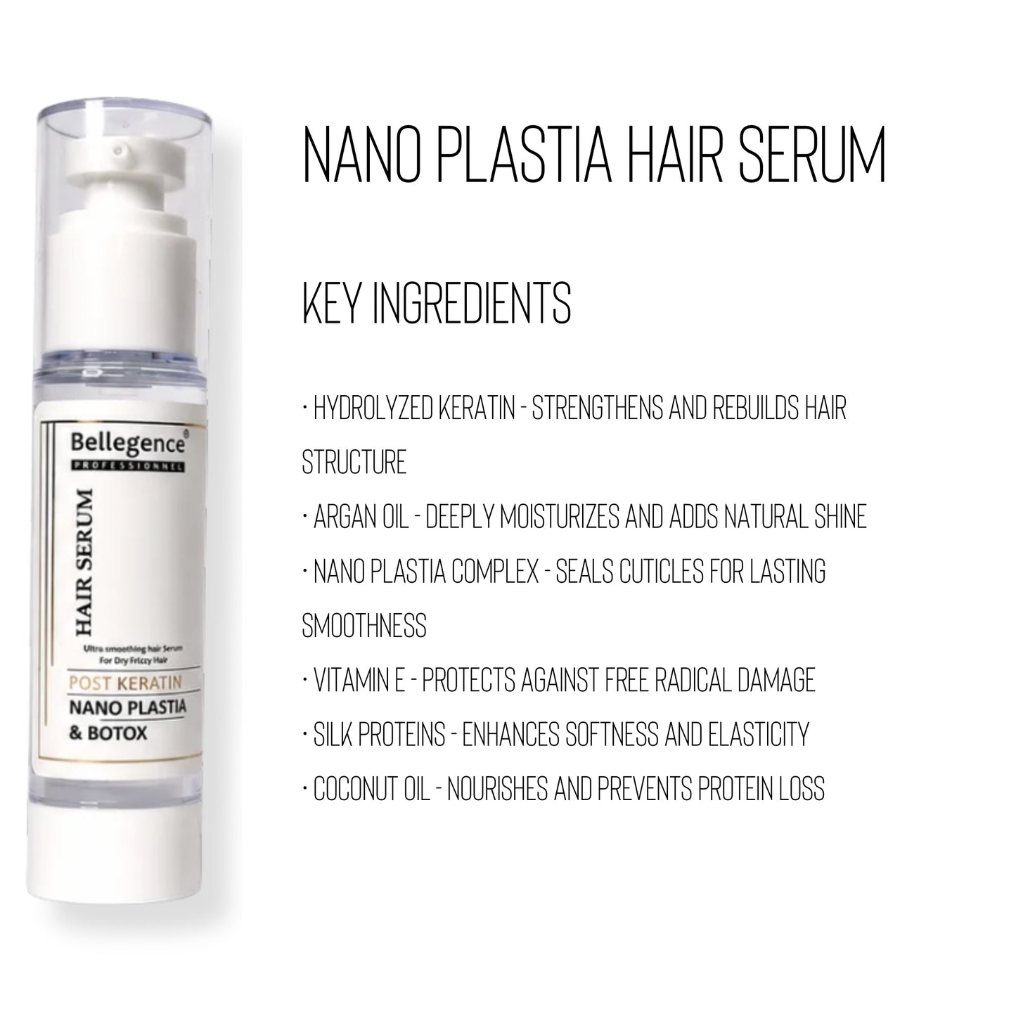 Post keratin hair serum