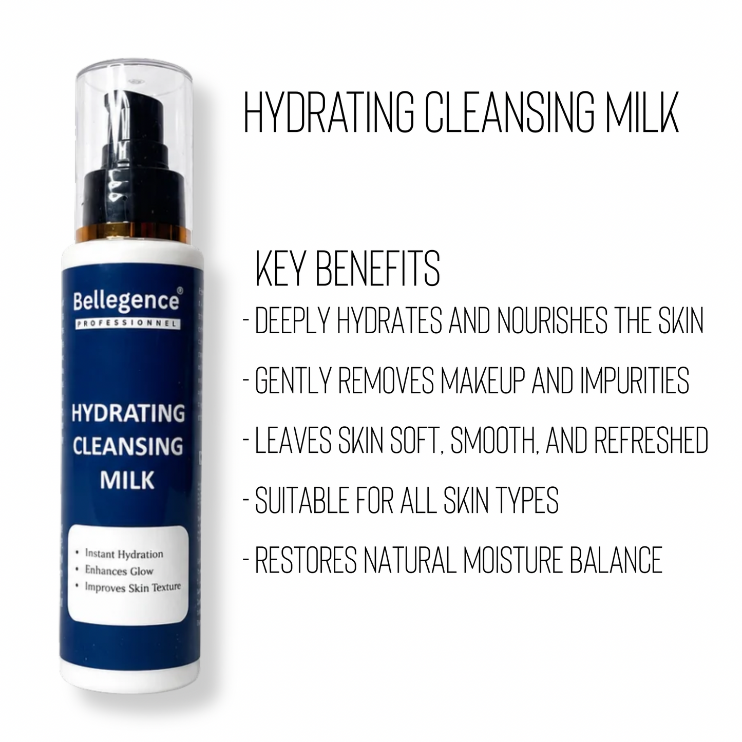 Hydrating cleansing milk ￼