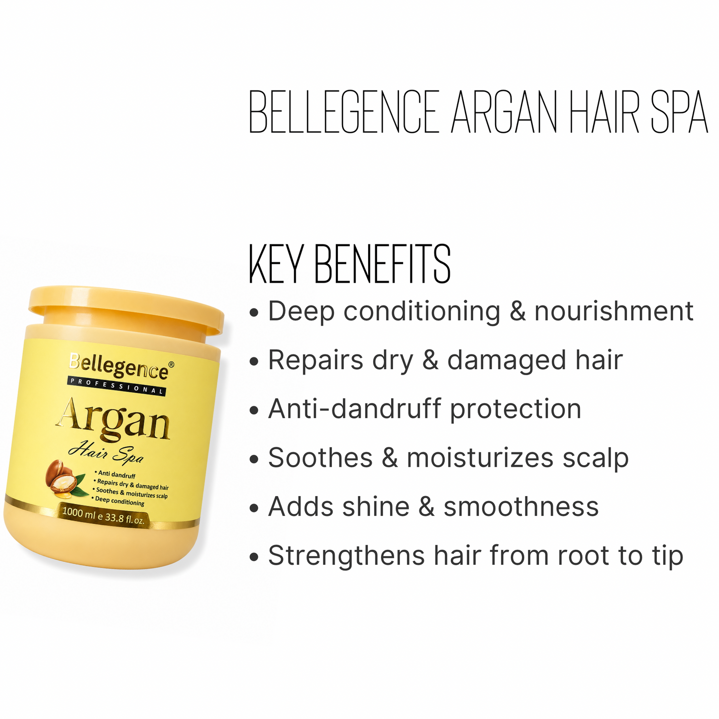 Bellegence Professional Argan Hair Spa 1000ml