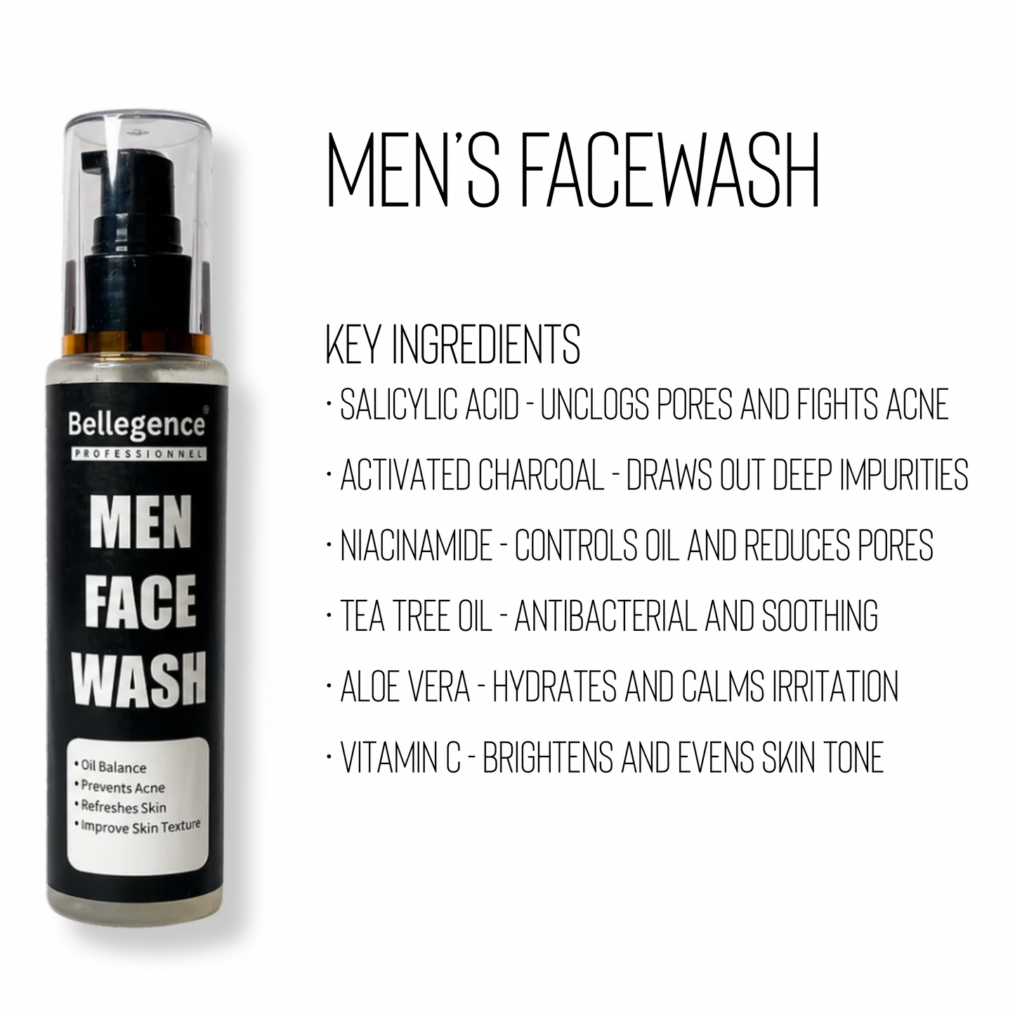 Men’s face wash