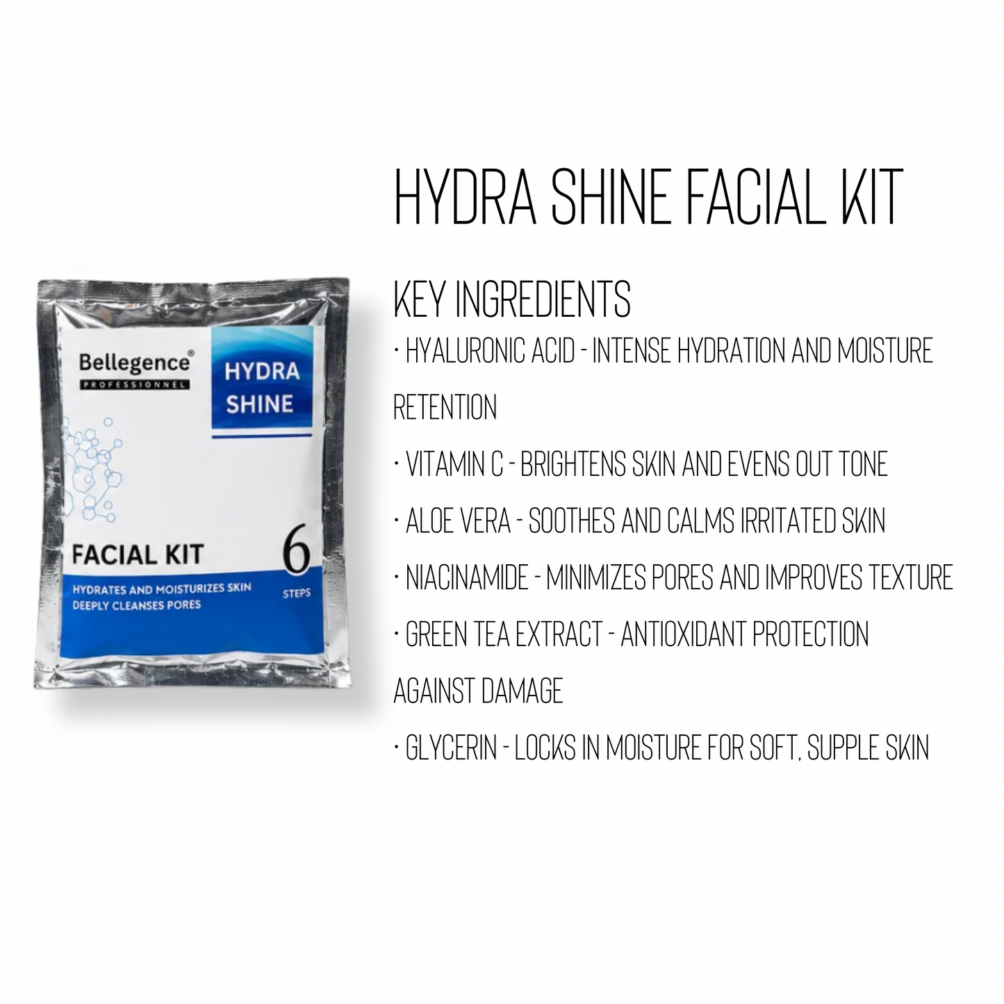 Hydra shine facial kit