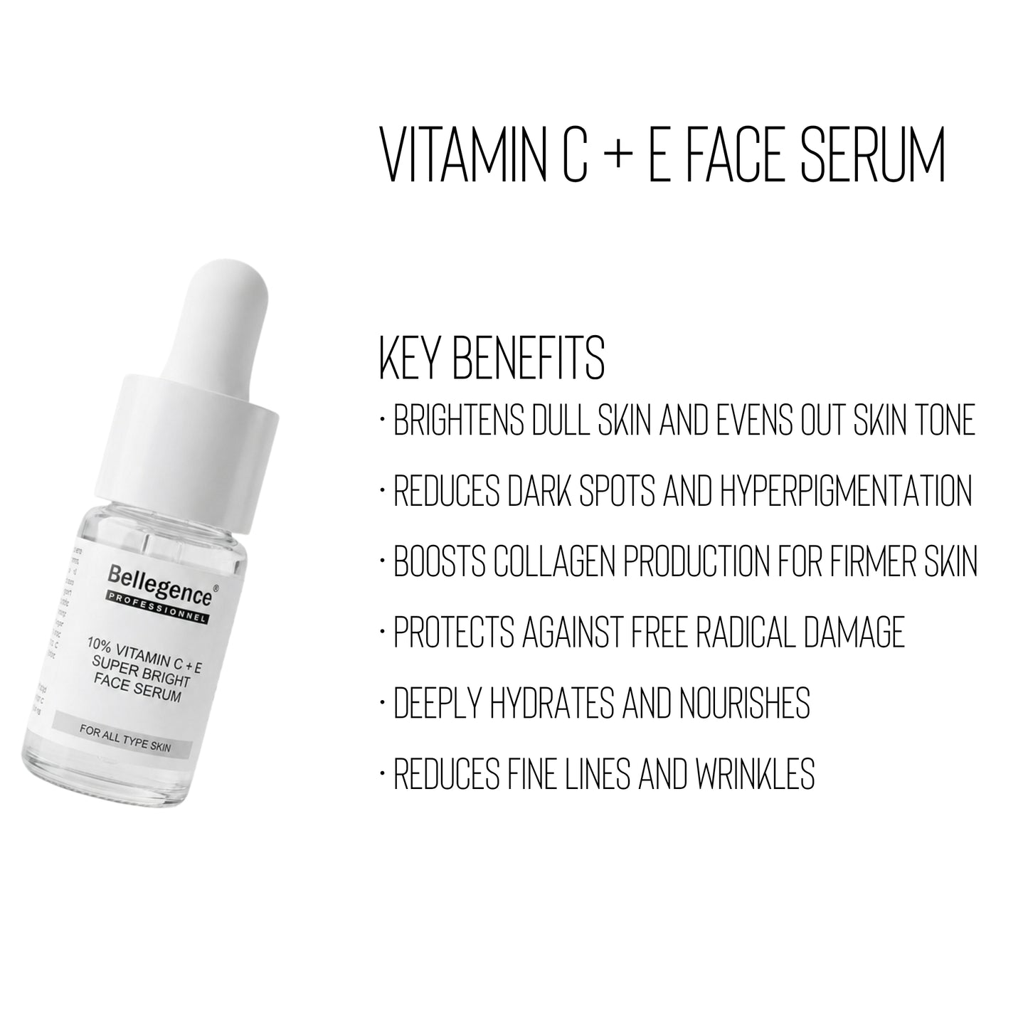Vitamin C+E super bright face serum ￼