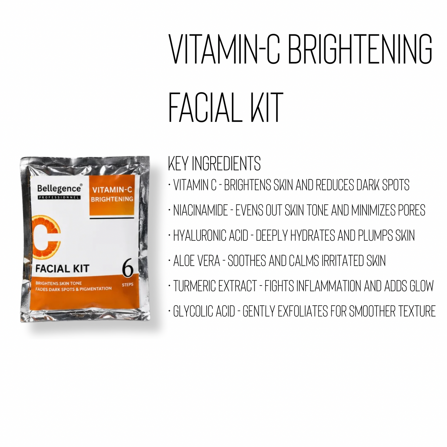Vitamin C brightening facial kit