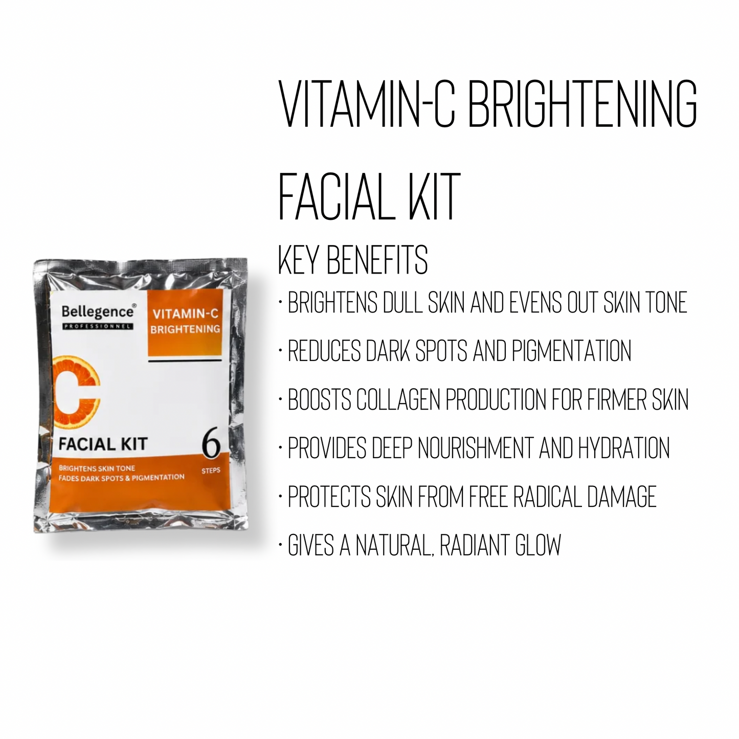 Vitamin C brightening facial kit