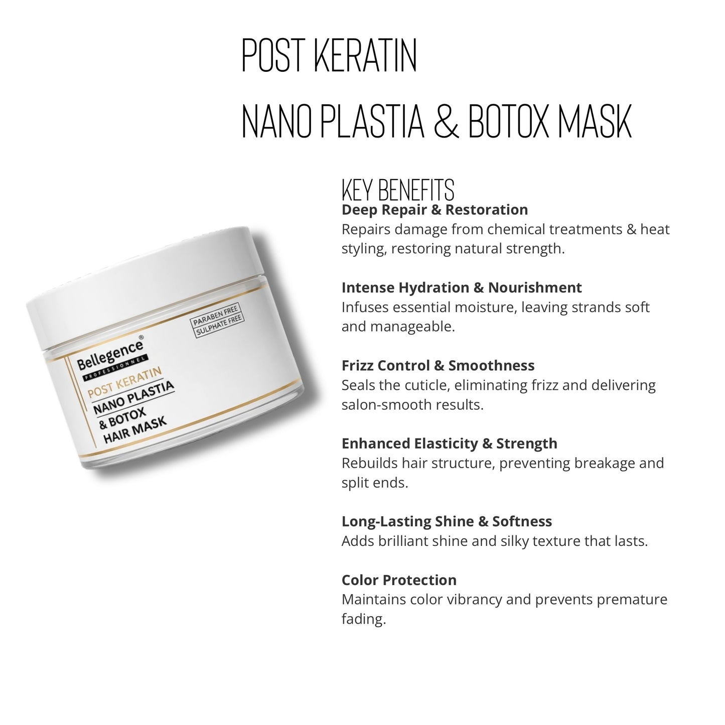 Post keratin nano plastia and Botox mask￼